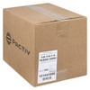 Pressware® Classic Stoneware Take-Out Container Base 5X6X1.375 IN Paperboard White Brown Oblong 500/Case