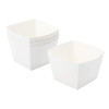 Snack Take-Out Box Paper White Square 200/Box