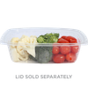 Deli Container Base 24 OZ PLA Clear Rectangle 600/Case