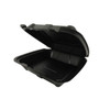 Regal Take-Out Container Hinged 9.25X9.25X3.75 IN Polystyrene Foam Black Square Vented Grease Resistant 200/Case