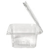 Deli Container Hinged With Flat Lid 32 OZ RPET Clear Tamper-Evident 200/Case