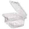 Deli Container Hinged With Flat Lid 32 OZ RPET Clear Tamper-Evident 200/Case