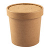 Food Container Base & Lid Combo 12 OZ Kraft 250 Count/Pack 1 Packs/Case 250 Count/Case