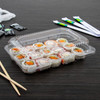 Dart® StayLock® Take-Out Container Hinged With Dome Lid 9.375X6.8X2.6 IN PET Clear Oblong 125 Count/Pack 2 Packs/Case