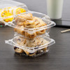 Dart® ClearSeal® Sandwich Take-Out Container Hinged With Dome Lid 5.25X5.308X2.64 IN PET Clear 125 Count/Pack 4 Packs/Case