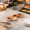 Essentials Danish Dessert Container Hinged With Flat Lid 45 OZ RPET Clear Rectangle 300/Case