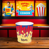 Popcorn Bucket & Tub Base 44 OZ Single Wall Poly-Coated Paper White Round 600/Case