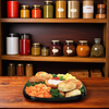 Serving Tray Base & Lid Combo With Dome Lid 14.5X14.5 IN PP Black Square 25/Case