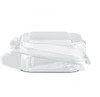 Crystal Seal® Take-Out Container Hinged With Dome Lid 6.88X5.75X1.9 IN PET Clear Rectangle 200/Case
