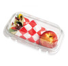Crystal Seal® Hoagie & Sub Take-Out Container Hinged With Dome Lid 9X5X3.03 IN PET Clear Rectangle 100/Case