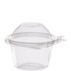 Dart® Safeseal™ Snack Deli Container Hinged With Dome Lid 8 OZ PET Clear 68 Count/Pack 4 Packs/Case 272 Count/Case