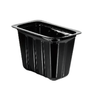 Condiment Take-Out Tray Base 6.48X4.1X3.83 IN PET Black Rectangle 320/Case