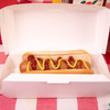Hot Dog Take-Out Box Hinged With Dome Lid 6.125X2.125X2.25 IN SBS Paperboard White Rectangle 500/Case