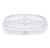 Fresh 'n Clear® Take-Out Container Base 12.5X2.03 IN 5 Compartment PET Clear Round 50/Case