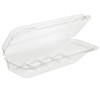 Essentials Take-Out Container Hinged 12.375X5.5X2.625 IN RPET Clear Rectangle 250/Case