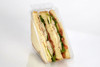 Fresh N' Sealed® Sandwich Wedge Hinged With Flat Lid 7X4X4 IN PET Clear Triangle 330/Case