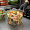 Deli Container Base 32 OZ PET Clear Square 500/Case