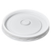 Lid 1 Compartment Plastic White Round For 8-12-16 OZ Soup Cup 500/Case