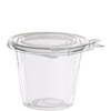 Dart® Safeseal™ Snack Deli Container Hinged With Flat Lid 12 OZ PET Clear 64 Count/Pack 4 Packs/Case 256 Count/Case