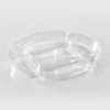 Insert 5.84 IN 5 Compartment PET Clear Round 896/Case