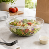 Safe-T-Fresh® Deli Container Hinged With Dome Lid 64 OZ RPET Clear Round 100/Case