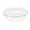 Safe-T-Fresh® Deli Container Hinged With Dome Lid 64 OZ RPET Clear Round Shallow 100/Case