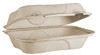 Hoagie & Sub Take-Out Container Hinged With Dome Lid 9.2X6.4X3.1 IN Pulp Fiber Kraft Rectangle 500/Case