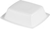 Dinex® Dessert Container Base 4 OZ Plastic White Square 4000/Case