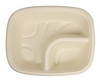Nacho Take-Out Tray 7X5X1.5 IN 2 Compartment Pulp Fiber 600/Case