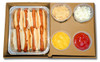 The Catering Box SIDE BAR 21X13.25X4 IN 8 Compartment Corrugated Cardboard Kraft With Perforated Tear Off Lid 25/Bundle