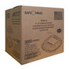 Take-Out Container Hinged 9X9 IN PP Clear Tamper-Evident 120/Case