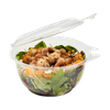 Salad Take-Out Container Hinged With Dome Lid 32 OZ PET Clear Tamper-Resistant 240/Case