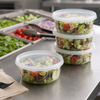 Lid 4.375 IN PP Clear Round For Container Unhinged Recessed Tamper-Evident Tamper-Resistant 500/Case