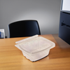 CrisPak Pro-Lok Deli Container Hinged With Flat Lid 12 OZ PET Clear Rectangle Tamper-Evident 400/Case