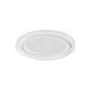 Victoria Bay Lid Flat Plastic Translucent Round For 16-32 OZ Container 500/Case