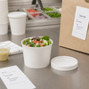 Victoria Bay Food Container Base & Lid Combo 12 OZ Paperboard White Round Vented 250/Case