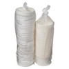 Victoria Bay Food Container Base & Lid Combo With Flat Lid 8 OZ Paperboard White Round Vented 250/Case