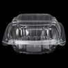 Victoria Bay Sandwich Take-Out Container Hinged 5X5 IN PS Clear Square Lock 125 Count/Pack 3 Packs/Case 375 Count/Case