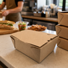 Victoria Bay Take-Out Box Fold-Top #4 Kraft Smart 160/Case