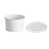 Victoria Bay Food Container Base & Lid Combo With Flat Lid 8-10 OZ Paperboard White Round 250/Case