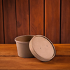 Victoria Bay Food Container Base & Lid Combo 8 OZ Paperboard Kraft Vented 250/Case