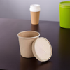 Victoria Bay Food Container Base & Lid Combo 16 OZ Paperboard Kraft Tall Vented 250/Case
