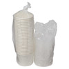 Victoria Bay Food Container Base & Lid Combo With Plastic Lid 12 OZ Paper White Round Vented 250/Case