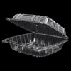 Victoria Bay Take-Out Container Hinged Medium (MED) 8X8X3 IN PS Clear Square Lock 100 Count/Pack 2 Packs/Case