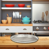 Victoria Bay Serving Tray 18 IN Aluminum Silver Round 25/Case