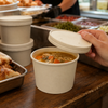 Victoria Bay Food Container Base & Lid Combo 12 OZ Paper Kraft Round 250/Case