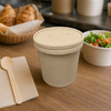 Victoria Bay Food Container Base & Lid Combo 16 OZ Paper Kraft Round 250/Case