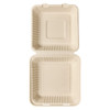 Victoria Bay Take-Out Container Hinged 9X9 IN Plant Fiber Brown Square 200/Case