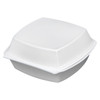 Victoria Bay Take-Out Container Hinged Small (SM) 6X6X3 IN Foam White Tab-Lock 125 Count/Pack 4 Packs/Case