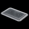 Victoria Bay Take-Out Container Base & Lid Combo 58 OZ Plastic Black Rectangle Microwave Safe 150/Case